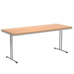 Klapptisch, 180x70 cm (B/T), 72 cm hoch, T-Fuß, 